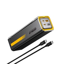 Power Bank AOHI 240W для ноутбуків 27600mAh (99.3Wh) з підтримкою PD 3.1. Ідеально для MacBook Pro, iPad Pro, iPhone, Galaxy, Steam Deck. Сірий колір.