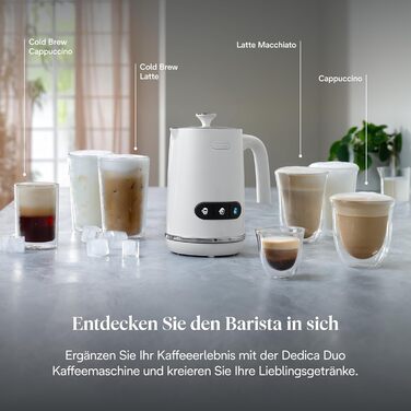 Електричний спінювач молока De'Longhi LatteMix EMF3.W, 250 мл, білий