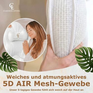 Подушка для ванни для всього тіла 126x41 см з підголовником, підтримкою для шиї, спини та ніг. Біла, тепла біла. У комплекті: мішок для прання/подорожі та гачок для сушіння.