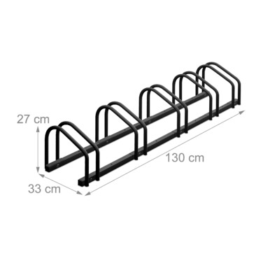 Relaxdays Bike Rack for 5 Bikes