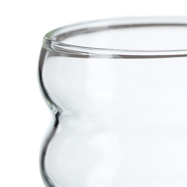 Set of 4 Decorative Ripple Glasses
