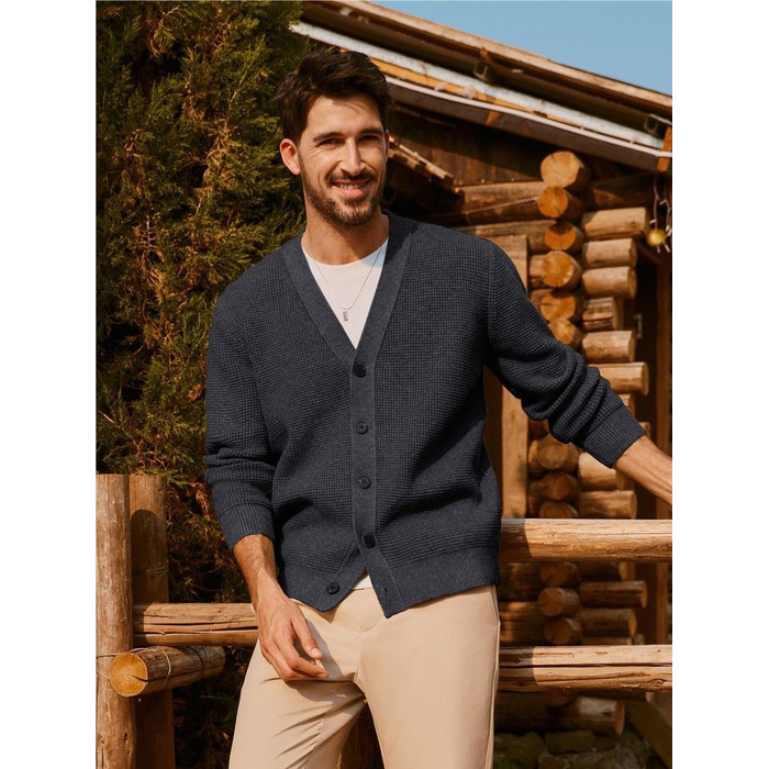 Чоловічий кардиган PJ PAUL JONES з в'язаним візерунком 