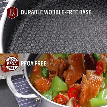 Набір сковорідок з нержавіючої сталі LOLYKITCH (3 шт.), 20.3-25.4-30.5 см, Induktion, для плити та духовки