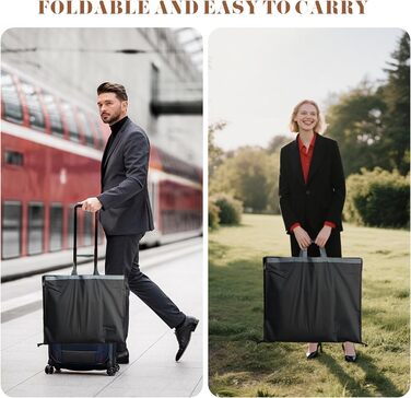 Чохли для одягу 4 шт. 60x180 см, дихаючий матеріал, з ручками, на блискавці, з віконцем. Захист для костюмів, пальто, суконь.