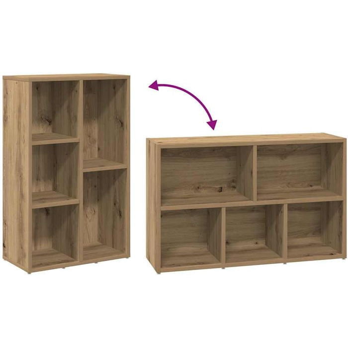 VidaXL Artisan Oak Bookshelf