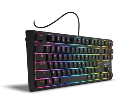 Ozone Gaming Gear Double TAP: Клавіатура + Миша для ігор, RGB підсвітка, сенсор Avago 4000 DPI, USB, Battle Royale
