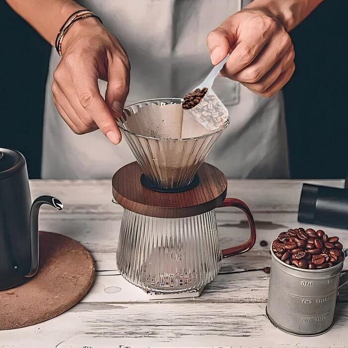 Набір мірних ложок Sinofort 14 шт. з шкалою для приготування, випічки, кави та протеїну (100мл, 70мл, 50мл, 40мл, 30мл, 20мл, 15мл, 10мл)