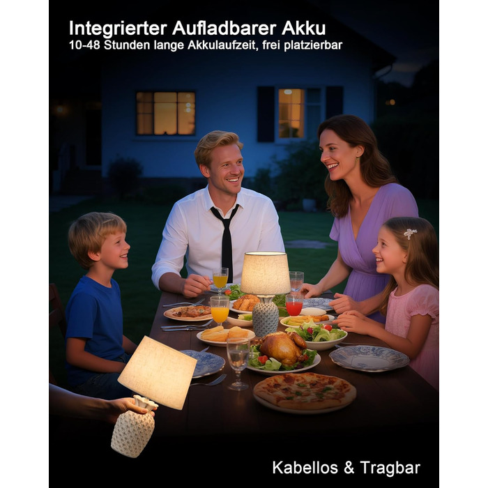 LED-лампа Egobasic на акумуляторі з пультом, таймером та регулюванням яскравості, змінне підсвічування, керамічна основа у вигляді ананаса, для спальні, кухні, вітальні