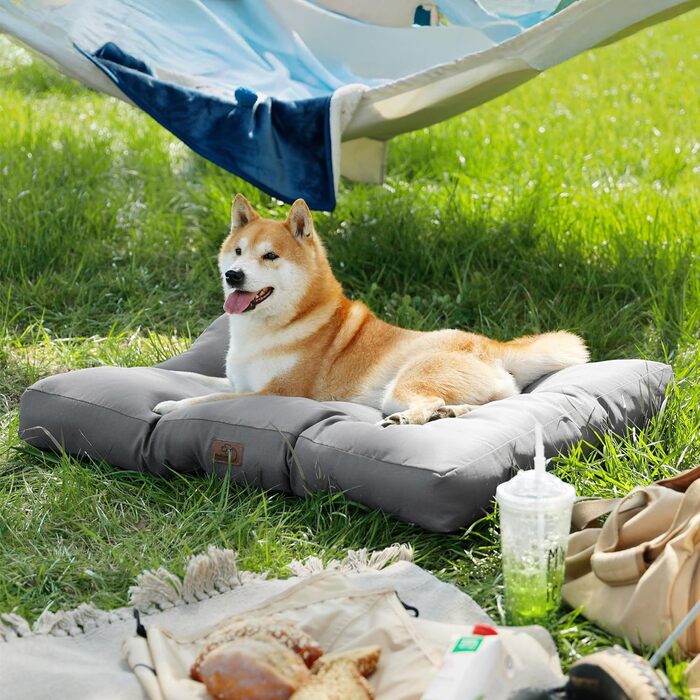 Килимок для собак BEDSURE 76x50 см, для маленьких та середніх собак, миючий, сірий, 10 см