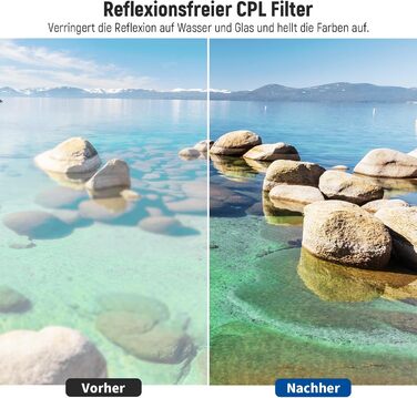 Набір фільтрів Neewer 82mm: UV, CPL, ND2, ND4, ND8, FLD, бленда та кришка об'єктива, сумісний з Canon, Nikon, Sony, Panasonic, DSLR