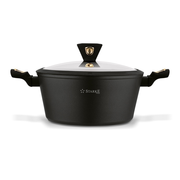 Каструля традиційна Starke Pro Dark Gold, 6 л