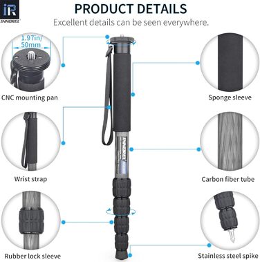 Штатив для камери INNOREL RM285C: професійний, легкий, для Canon, Nikon, Sony DSL