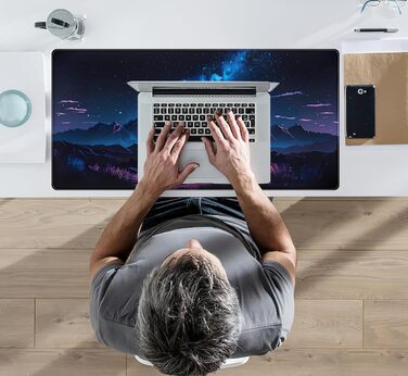 Килимок для миші та клавіатури Moon Mushroom XXL 80x40 см (Blue Mountain)