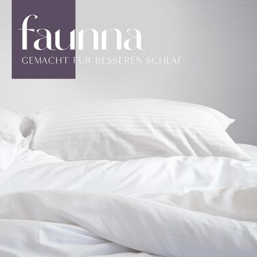 Комплект наволочок Faunna 40x80 см, 100% довговолокниста бавовна, тихі та дихаючі, 4 шт.
