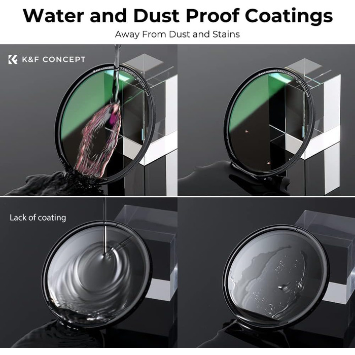 Набір магнітних фільтрів K&F Concept 82mm: MCUV, CPL, ND1000 з адаптером та сумкою (Nano-Xcel)