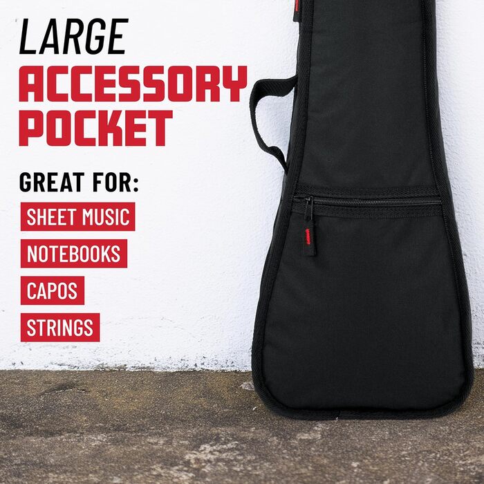 Чохол для укулеле Tenor Gator Cases GBE-Elect - міцний, з відділенням для аксесуарів, чорний