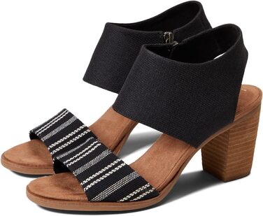 Сандалі жіночі TOMS Majorca з вирізами на підборах, 42 EU, чорні