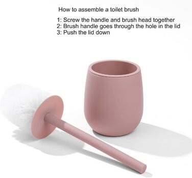 Набір аксесуарів для ванної кімнати: сміттєвий бак 3л, тримач для зубних щіток, дозатор мила, органайзер для косметики, щітка для унітазу та тримач, зелений (рожевий), 5 шт.