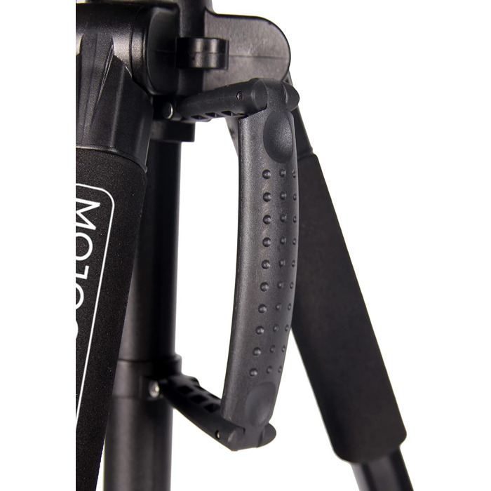 Штатив відео 140 см MOJOGEAR з кріпленням для смартфона - штатив для камери/телефона, трипод з кульковою головкою, алюміній, SAB234