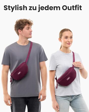 Поясна сумка LARKSON Finn: спортивна, для міста, на пояс, кросбоді, водонепроникна (М'ятний)