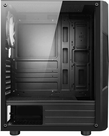 Комп'ютерний корпус Spirit of Gamer Gamer Clone III з RGB підсвічуванням - ATX/mATX/ITX Tower з металевою передньою панеллю та скляною бічною панеллю