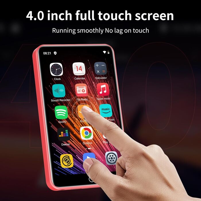 MP3 плеєр 80GB з Bluetooth та WiFi, 4.0