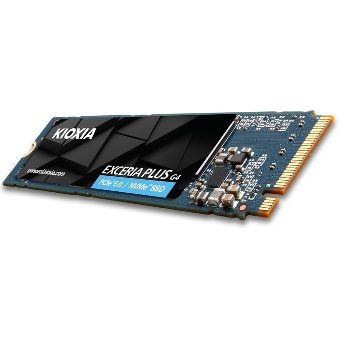 SSD KIOXIA Exceria Plus G4 2TB M.2 2280 NVMe PCIe 5.0 - 10000/8200 MB/s - для ноутбука, ПК, геймінгу, відеомонтажу