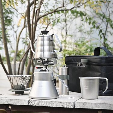Кавомолка Hario V60 O-VMM-1-HSV з металу, 17 г, срібна, Made in Japan