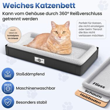 Транспортна сумка Smart-Planet® для котів та собак до 8 кг, 50x30x30 см, знімний піддон, зручний ремінь для перенесення