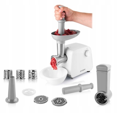 М'ясорубка Hyundai MG740, біла, 1300 Вт