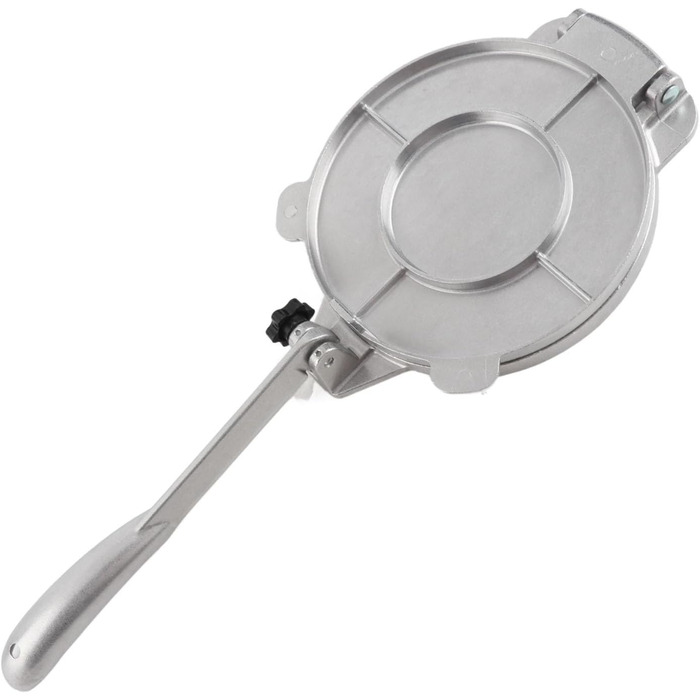 Пресс для тортилій та тако з чавуну Gusseisen (16 см, срібний)