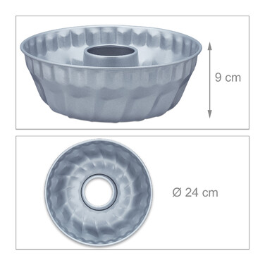 Relaxdays Bundt Cake Pan: 25 cm diameter