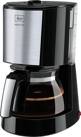 Кавоварка Melitta Enjoy Top з скляною колбою, функцією Stop-Drip, на 10 чашок, чорного кольору