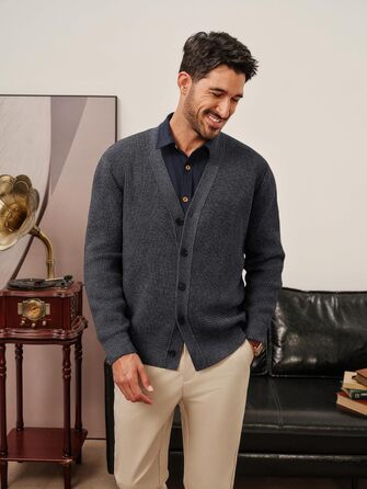 Чоловічий кардиган PJ PAUL JONES з в'язаним візерунком 