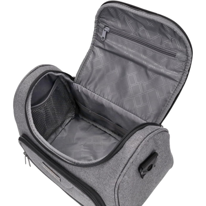 Чемодан-валіза Kenorada SoftLITE 4w, 55 см, сірий, з TSA замком | Валіза для ручної поклажі з міцного поліестеру, 4 колеса