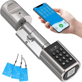 Електронний замок WELOCK PCB01 для вхідних дверей, керування через додаток, RFID-карта, Wi-Fi, для дверей 50-100 мм