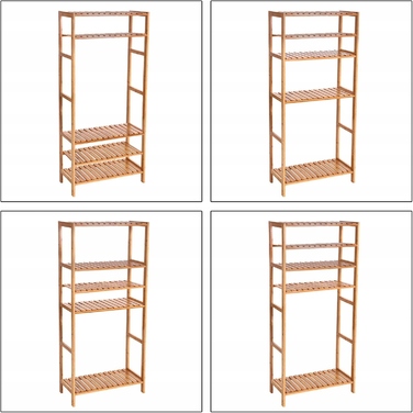 Етажерка для ванної кімнати Songmics, відтінки коричневого, 9,5 x 30 x 132 см