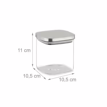 Relaxdays Set of 3 Storage Jars with Lids, 600 ml