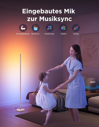 Govee LED-лампа настільна RGBIC, Wi-Fi, диммування, сумісна з Alexa та Google Assistant, 16 млн кольорів, 58 режимів, музичний режим, DIY для ігор та спальні (Золотий, 1 шт.)