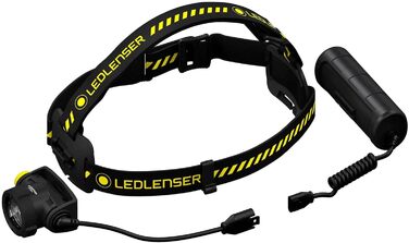 Налобний ліхтар Ledlenser H7R Work, 1000 люмен, акумуляторний, LED, водонепроникний IP67, високий CRI, фокусування, димер, 250 м, з кріпленням для шолома та магнітним USB-кабелем