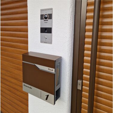 Поштовий ящик Metzler® з газетницею та іменним шильдиком з нержавіючої сталі V2A, стійкий до корозії, сучасний дизайн, 10 років гарантії на запчастини, монтаж та аксесуари Siebert (з оглядовим вікном, колір за RAL)