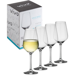 Набір келихів для білого вина Villeroy & Boch vivo by Group Voice Basic, 4 шт., 356 мл, кришталеве скло, придатні для миття в посудомийній машині