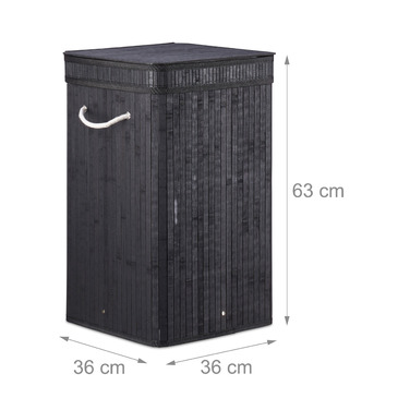 Relaxdays Foldable Laundry Basket Bamboo
