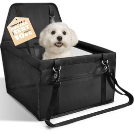 Автомобільний лежак для собак на заднє сидіння, чорний, з дихаючого матеріалу Oxford, миючий, для маленьких та середніх собак