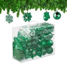 Relaxdays Set of 100 Christmas Baubles