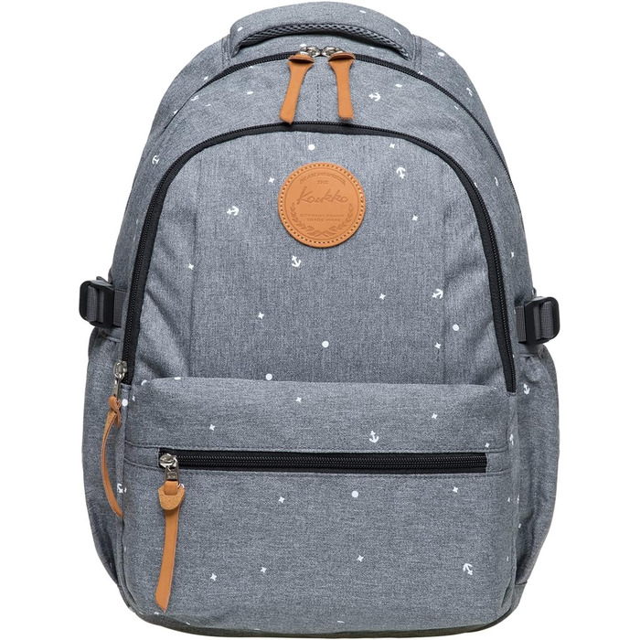 Жіночий рюкзак Kaukoo для студентів, ноутбука, подорожей (сірий, Jnl-ks24-09)