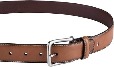 Чоловічий шкіряний ремінь Tommy Hilfiger з логотипом, коричневий