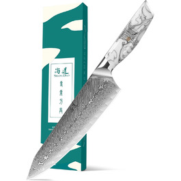 Японський ніж SHANGDAO Kiritsuke 20 см, 67 шарів сталі, ніж шеф-кухаря для кухні, суші