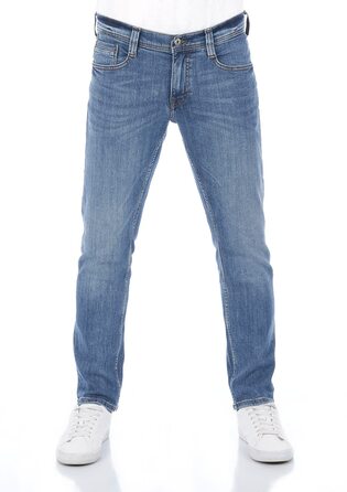Джинси чоловічі MUSTANG Oregon Tapered Fit, блакитні (Light Blue Denim) - розтяжка, зручний крій 30-40/32-34