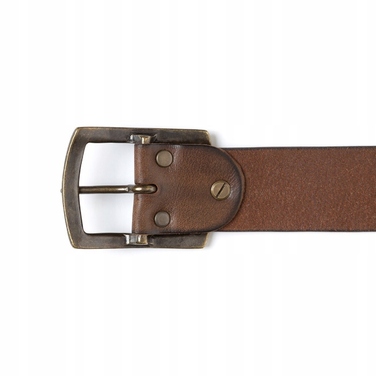 Чоловічий шкіряний ремінь Mustang BELT, класичний, коричневий, 110 см